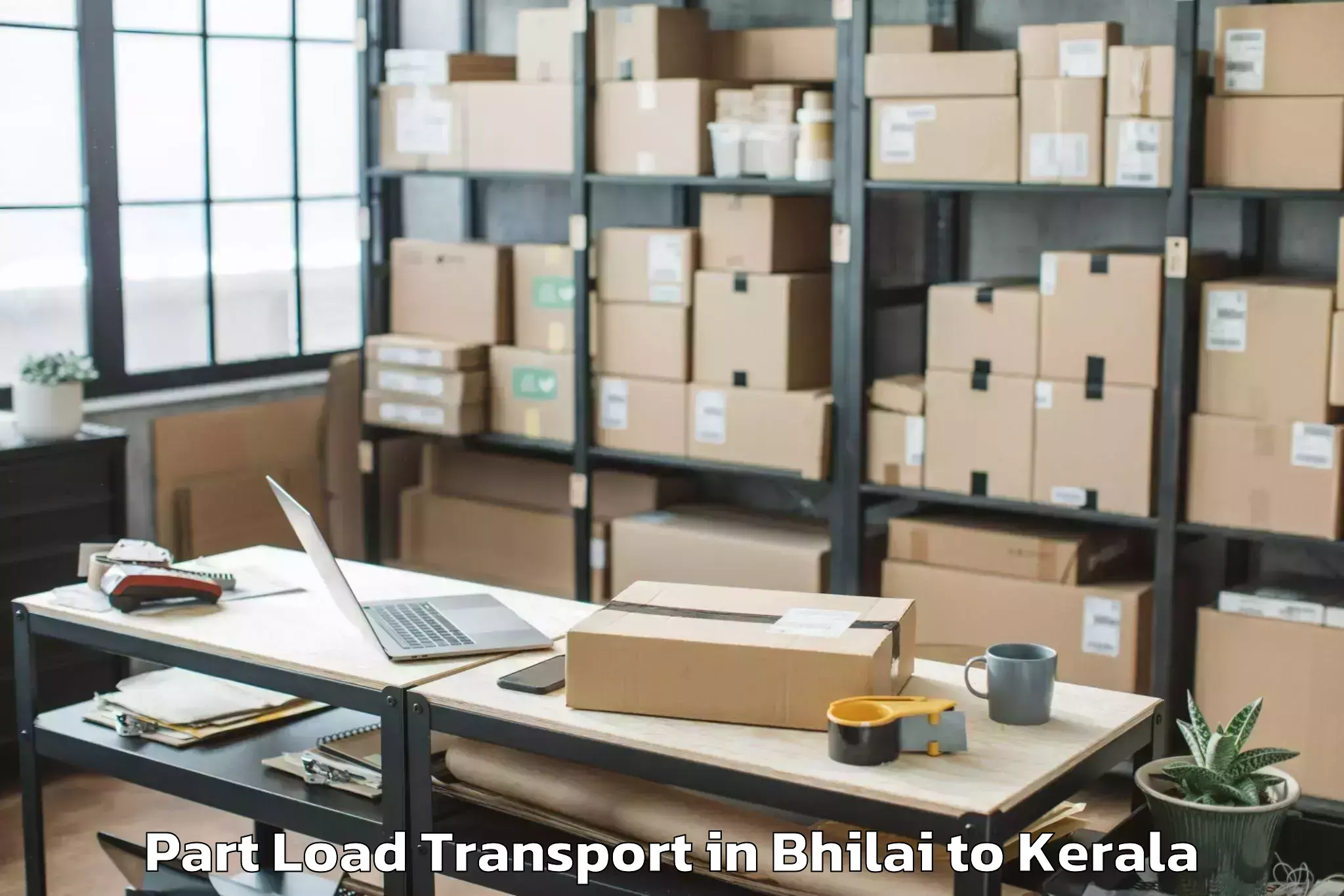 Quality Bhilai to Attingal Part Load Transport